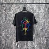 CHH Chrome Heart T Shirts Croix Summer Trend Brand Short Sleeve Street