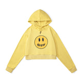 Drew House Hoodie Classic Logo Short Hoodie For Girls