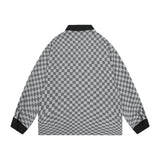 Men Long Sleeved T Shirt Contrast Color Long Sleeves Shirt Spring and Autumn High Street Loose Turn Button Shirt