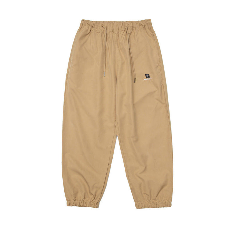 Cargo Pants Retro Solid Color Loose Casual Pants