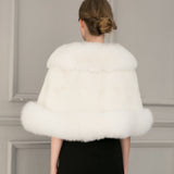 Women Fur Jacket Elegant Plush Shawl