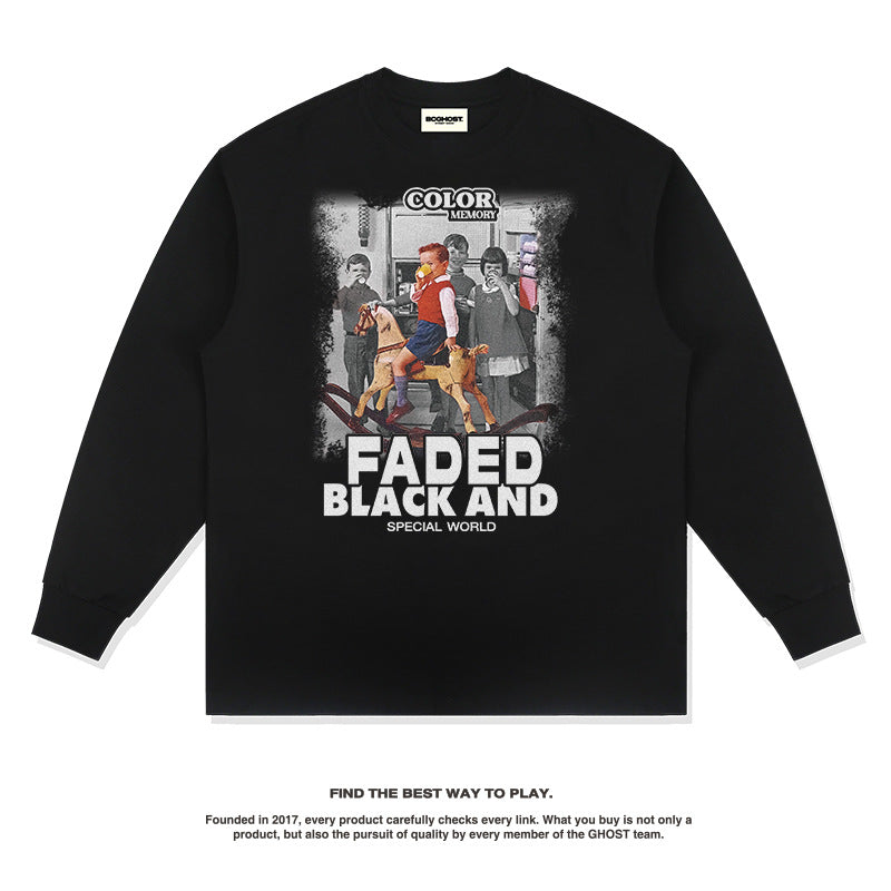 Unisex Long Sleeve Shirt Autumn/Winter Poster Design Long Sleeve