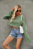 Women Pullover Sweater Fashion Short Knitted Sweater