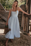 Women Dress Sexy Backless Spaghetti Straps Gentle Dress
