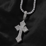 Jewelry Zircon Cross Pendant HIPHOP Rap Necklaces Crosses St. Valentine's Spectrum Royalty