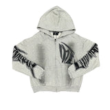 Mixed Emotion T-Shirt Vintage Loose Casual Cardigan Hoodie Jacket