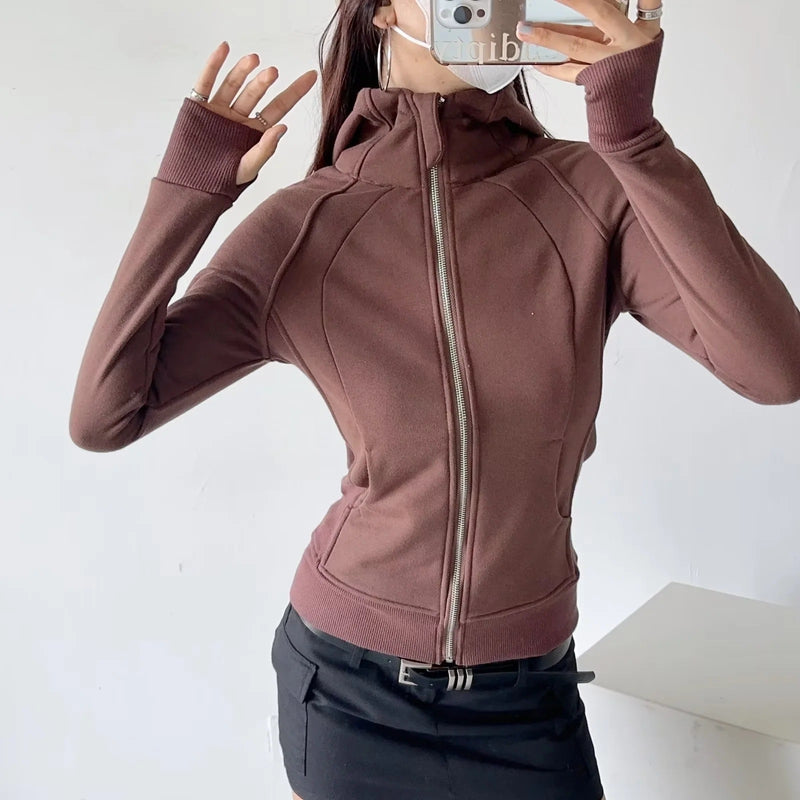 Women Hoodie Slimming Youthful-Looking Casual Jacket