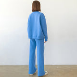 Women Co-Ords Knitted plus Fluff Sweater Winter