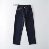 Women Jeans Fleece-Lined Vintage Leisure