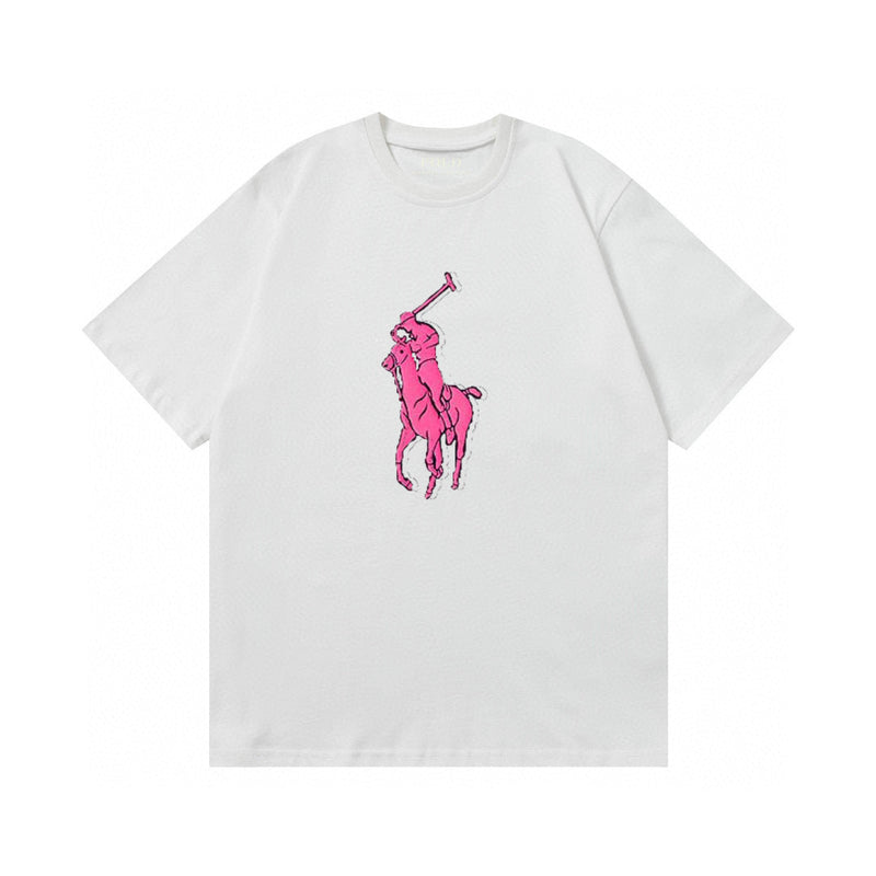Ralph Lauren T Shirts Cotton Label Short Sleeve Solid Color