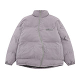 Men Coat Stand Collar Pure Color Thickened All-Matching Cotton-Padded Jacket