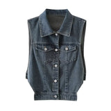 Women Vest plus Size Fashion Denim Jacket