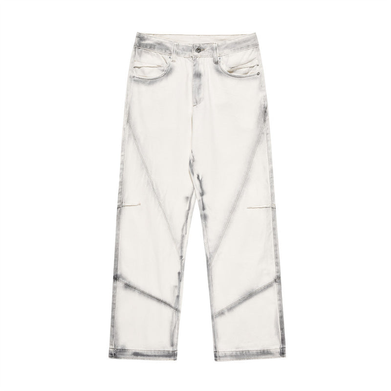 Men Jeans Inkjet Printed Personal Leisure Jeans