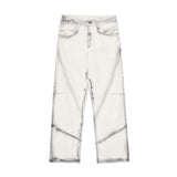 Men Jeans Inkjet Printed Personal Leisure Jeans
