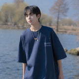 Men T Shirt Cityboy Summer Loose plus Size