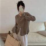 Women Knitted Cardigan Thermal Sweater