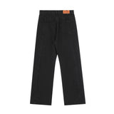 Men Jeans Multi-Pocket Cargo Pants Metal Buttons