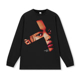Vintage T-shirts American Short Sleeve T-Shirt Autumn Cotton Crew Neck