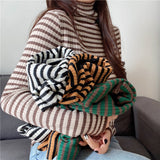 Women Pullover Sweater Slim Stretch Turtleneck