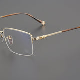 CHH Chrome Hearts Glasses Personalized fashion half frame myopia glasses frame