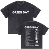 Washed Vintage Punk Band Green Day Dookie Graphic T-shirts