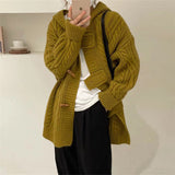 Women Knitted Cardigan plus Size Thick Loose Sweater