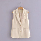 Women Vest Suit Vest Commuter Loose
