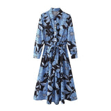 Women Dresses Elegant Graceful Flowers Dress