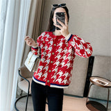 Women Knitted Cardigan Sweater Vintage