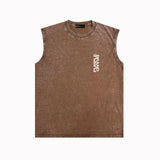Purple Brand Distressed Tank T Shirts Distressed Sleeveless T-shirt Vest