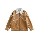 Unisex Coat Loose Cotton Coat Lamb Wool Cotton-Padded Jacket