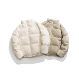 Unisex Coat Winter Lamb Wool Cotton-Padded Jacket Couple Warm