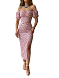 Women Dress Split Temperament Hot Girl Dress