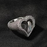 Rings Hollow Love Zircon Ring ins St. Valentine's