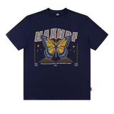 Men T-Shirt Butterfly Print Versatile Casual Loose
