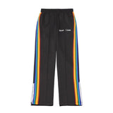 Palm Angels Pants Palm Angels Rainbow Striped Pants Men's and Women's Casual Trousers Loose
