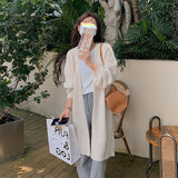 Women Knitted Cardigan Loose Sweater Long Sweater