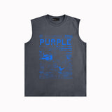 Purple Brand Tank T Shirts Sleeveless T-shirt Vest