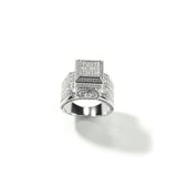 Rings Vintage Square Diamond Ring Hip Hop American Spectrum St. Valentine's