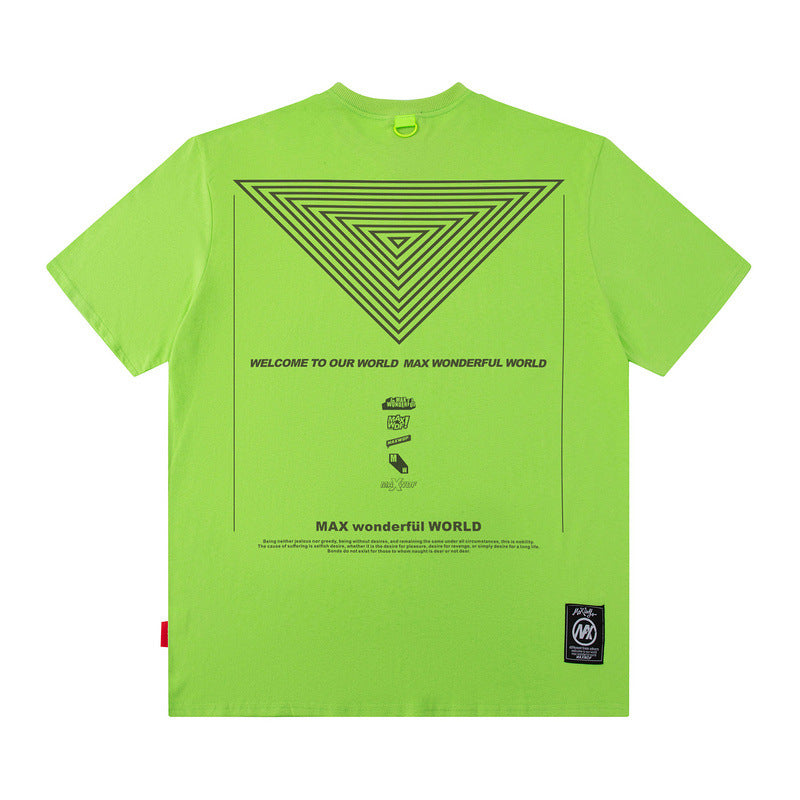 Men T-shirt Creative Printing Loose