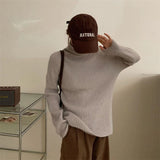 Women Pullover Sweater Thickened Sweater Loose Knitted Sweater