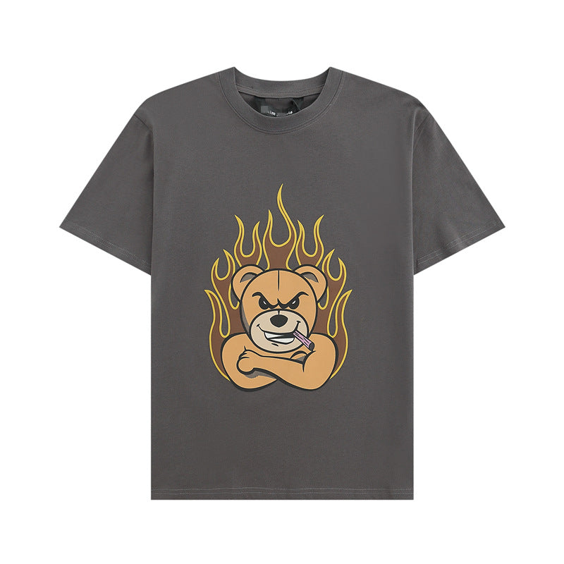 Palm Angle T Shirts Violent Bear Pattern