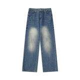 Men Jeans White Casual All-Match Loose