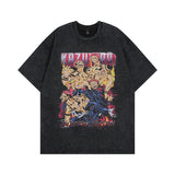 Men T-shirt Cartoon Unique Vintage Loose