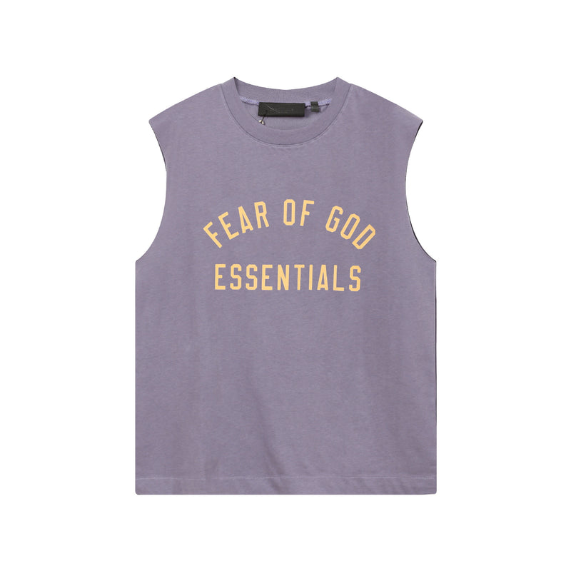 Fog Essentials tank summer FOG letter round neck pullover vest