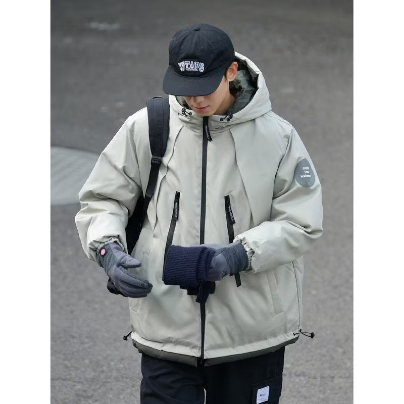 Men Cotton Coat Winter Shell Jacket Cotton Loose