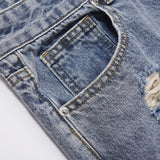 Men Jeans Punk Hole & Patch