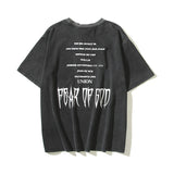 Fog Essentials T Shirts Spring and Summer FOG Washing Water Old Crew Neck Short Sleeves