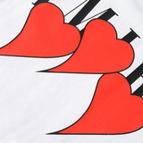 Amiri T Shirt Short Sleeve Love Heart Letter Print Casual Hip Hop T-shirt