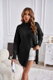 Women Pullover Sweater Turtleneck Fashion Knitwear